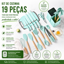 Kit Cozinha 19 Peças Premium -  Silicone Antiaderente