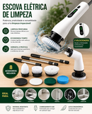 Escova de Limpeza Elétrica 9 Em 1 Recarregavél