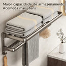 Toalheiro Duplo Premium em Alumínio