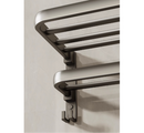 Porta Toalha Suporte Toalheiro Banheiro Duplo Aço Inox Premium Retratil 90° Sem adesivos, precisa fazer furos
