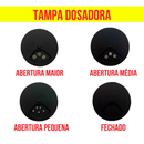 Porta Temperos Profissional Giratório 6/12 Potes Vidro com Tampa Dosadora Condimentos Imediato