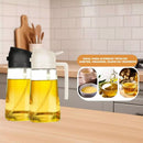 Galheteiro Spray Borrifador Dosador 2 em 1 Para Azeite Vinagre Oléo Vidro Vinagreiro Azeiteiro Cozinha 470ML