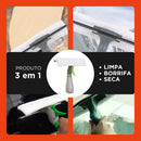 Rodo Mop Spray Limpa Vidro 3 em 1 200ml Borrifa Limpa e Seca Limpador de Vidros com Reservatório.