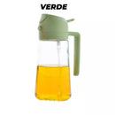 Galheteiro Spray Borrifador Dosador 2 em 1 Para Azeite Vinagre Oléo Vidro Vinagreiro Azeiteiro Cozinha 470ML