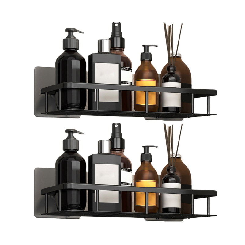 Kit C/2 Suporte De Shampoo Organizador Alta qualidade Prateleiras De Banheiro Sem Furo