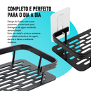 Kit C/2 Suporte De Shampoo Organizador Alta qualidade Prateleiras De Banheiro Sem Furo