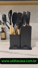 Kit Cozinha 19 Peças Premium -  Silicone Antiaderente