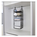 Organizador Plástico Suspenso Dobrável 5 Níveis Vertical Telado Multiuso Resistente Articulado