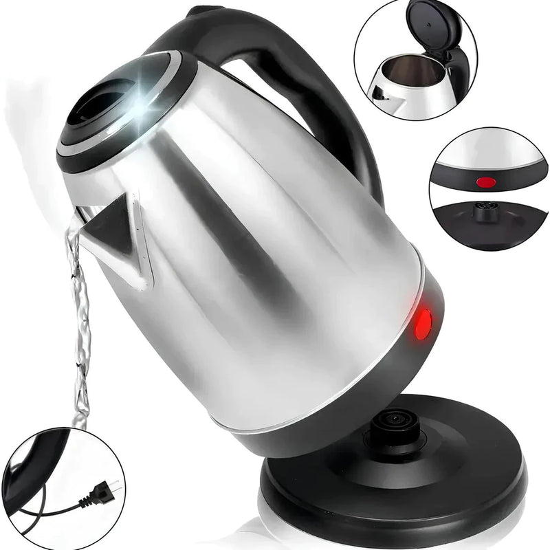 Chaleira Jarra Elétrica Inox 1,8L com Desligamento Automático